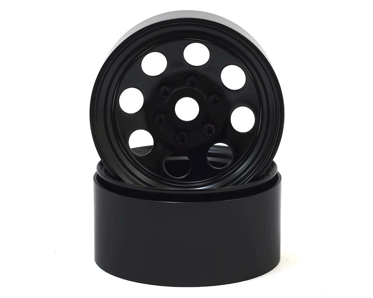 SSD RC 8 Hole 1.9” Steel Beadlock Wheels (Black) 1 SSD RC 8 Hole 1.9” Steel Beadlock Wheels (Black)