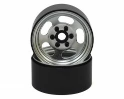 SSD RC Slot 1.9” Steel Beadlock Wheels (Silver)