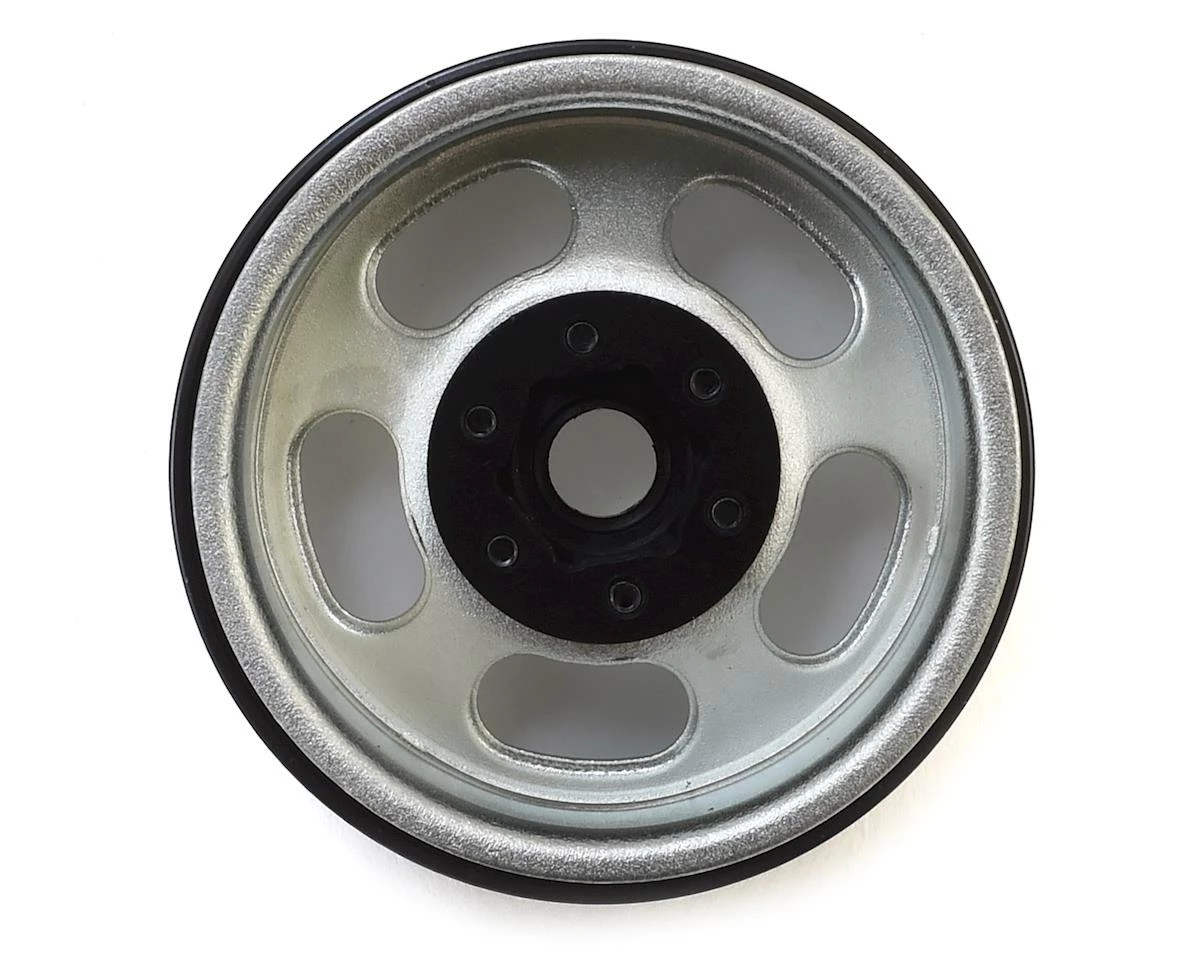 SSD RC Slot 1.9” Steel Beadlock Wheels (Silver) 2 SSD RC Slot 1.9” Steel Beadlock Wheels (Silver) - Image 2