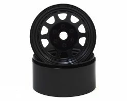 SSD RC Stock 1.9” Steel Beadlock Wheels (Black)