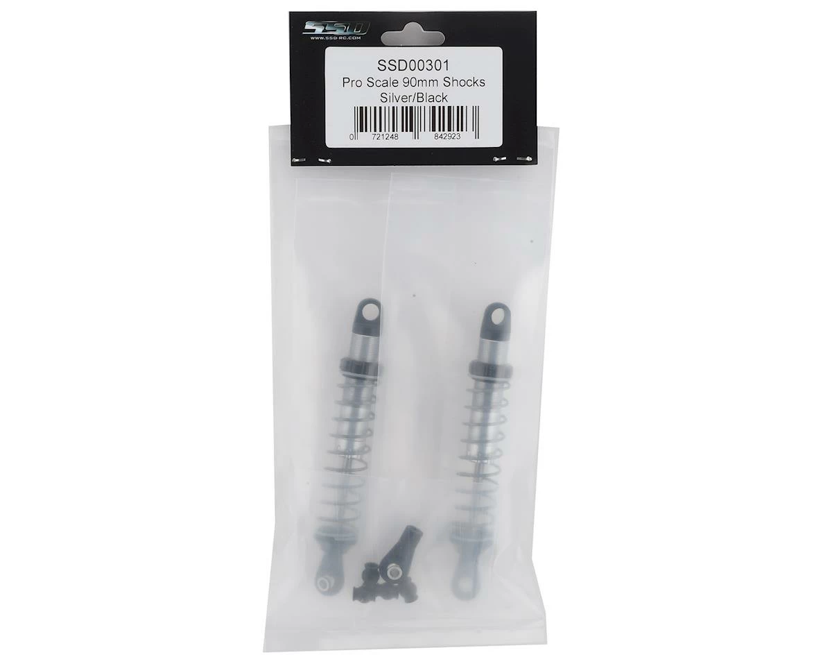 SSD RC Pro Scale 90mm Shocks (Silver/Black) 2 SSD RC Pro Scale 90mm Shocks (Silver/Black) - Image 2