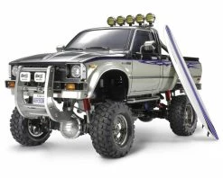 Tamiya Toyota Hilux High-Lift Electric 4X4 Scale Truck Kit w/3-Speed & Surfboard