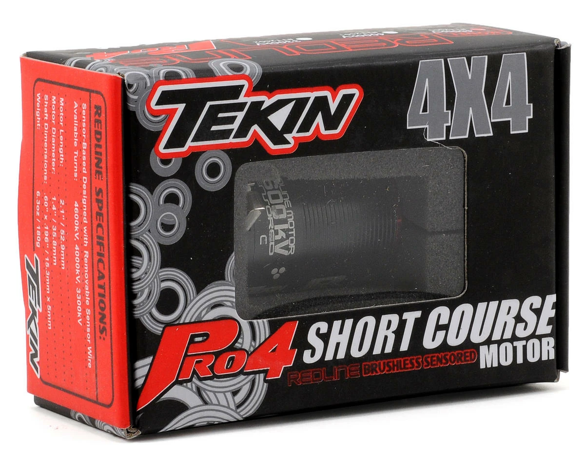 Tekin Pro4 4-Pole Brushless Motor w/5mm Shaft (3,300kV) 2 Tekin Pro4 4-Pole Brushless Motor w/5mm Shaft (3,300kV) - Image 2