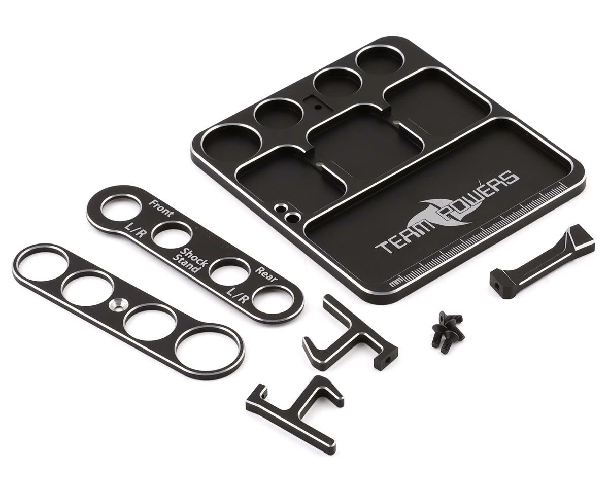 Team Powers Aluminum Parts Tray V3 w/Holder 1 Team Powers Aluminum Parts Tray V3 w/Holder