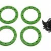 Traxxas Aluminum 2.2" Beadlock Rings (Green) (4)