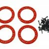 Traxxas Aluminum 1.9" Beadlock Rings (Red) (4)