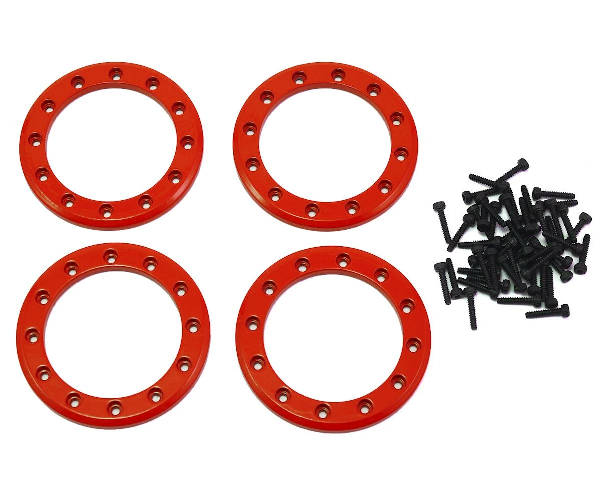 Traxxas Aluminum 1.9" Beadlock Rings (Red) (4) 1 Traxxas Aluminum 1.9" Beadlock Rings (Red) (4)
