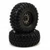 Traxxas TRX-4 Pre-Mounted Canyon Trail 1.9" Crawler Tires w/Method 105 Wheels (Black Chrome) (2)