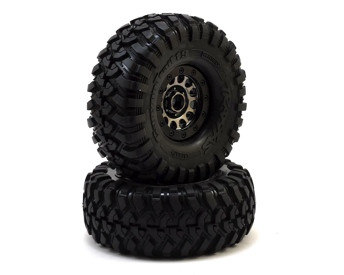 Traxxas TRX-4 Pre-Mounted Canyon Trail 1.9" Crawler Tires w/Method 105 Wheels (Black Chrome) (2) 1 Traxxas TRX-4 Pre-Mounted Canyon Trail 1.9" Crawler Tires w/Method 105 Wheels (Black Chrome) (2)