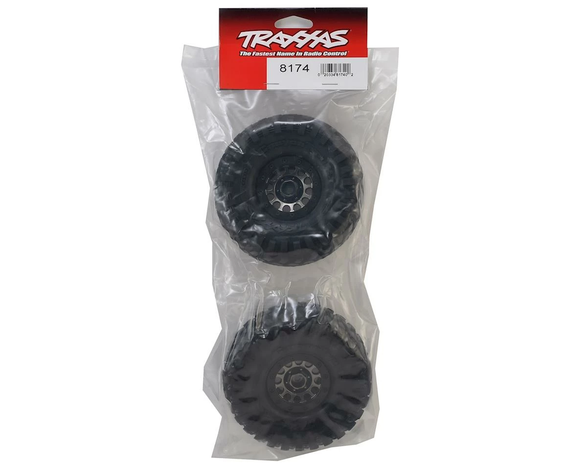 Traxxas TRX-4 Pre-Mounted Canyon Trail 1.9" Crawler Tires w/Method 105 Wheels (Black Chrome) (2) 3 Traxxas TRX-4 Pre-Mounted Canyon Trail 1.9" Crawler Tires w/Method 105 Wheels (Black Chrome) (2) - Image 3