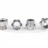 Traxxas TRX-4 Traxx Aluminum Stub Axle Nut (Grey) (4)