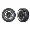 Traxxas Tires/Wheels Glued Blkchrome Wheels1.9In