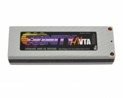 Trinity Hi-Voltage VTA 2S 100C Hardcase LiPo Battery (7.4V/5000mAh) w/5mm Bullets