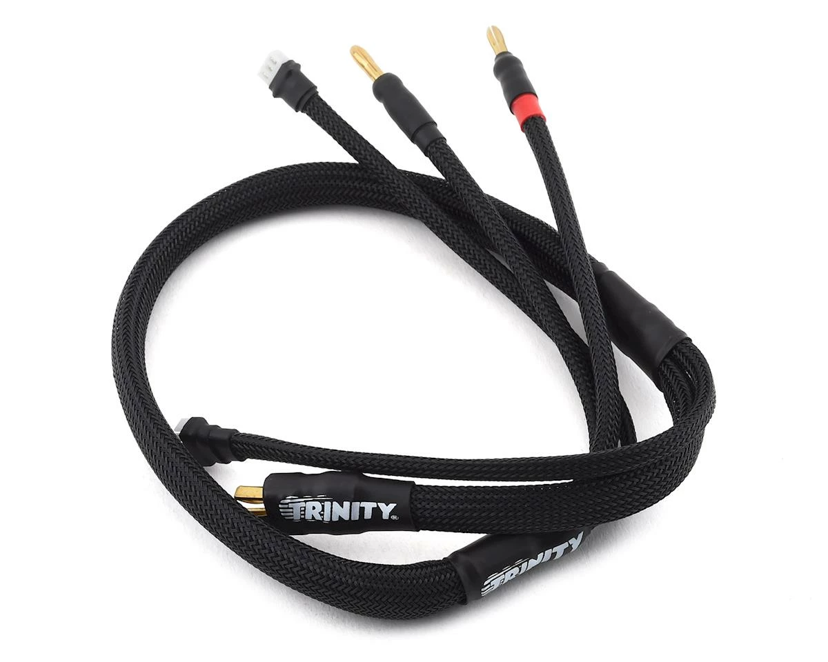 Trinity 2S Pro Charge Cables w/Deans Plug (Black) 1 Trinity 2S Pro Charge Cables w/Deans Plug (Black)