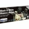 Vallejo Paints Blacks N Whites Paint Set 8Pc 17Ml
