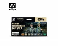 Vallejo Paints 17Ml Fallschirmjager Model Color Set
