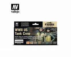 Vallejo Paints 17Ml Wwiitnk Crewmdlcolorpntset 8Color