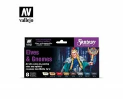 Vallejo Paints Elves+Gnomes Fantasy Paint Set 8 17Ml