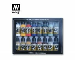 Vallejo Paints Basic Colors Set Model Air 17Mil
