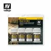 Vallejo Paints Dust N Dirt Pigment Set 4 X 35Ml.