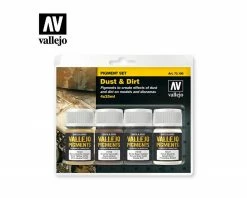 Vallejo Paints Dust N Dirt Pigment Set 4 X 35Ml.