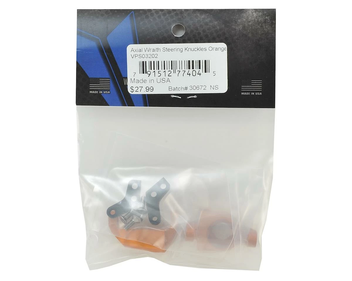 Vanquish Products Wraith Steering Knuckle Set (Orange) (2) 2 Vanquish Products Wraith Steering Knuckle Set (Orange) (2) - Image 2