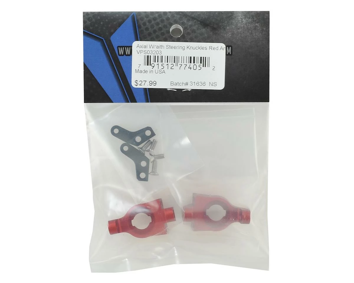 Vanquish Products Wraith Steering Knuckle Set (Red) (2) 2 Vanquish Products Wraith Steering Knuckle Set (Red) (2) - Image 2