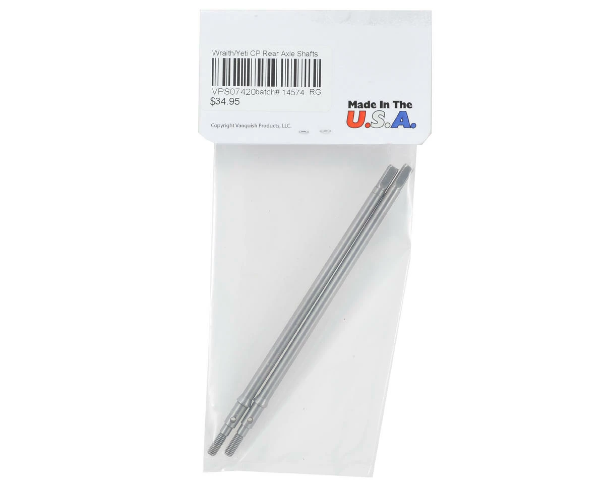 Vanquish Products Wraith/Yeti Centered Pumpkin Rear Axle Shaft (2) 2 Vanquish Products Wraith/Yeti Centered Pumpkin Rear Axle Shaft (2) - Image 2