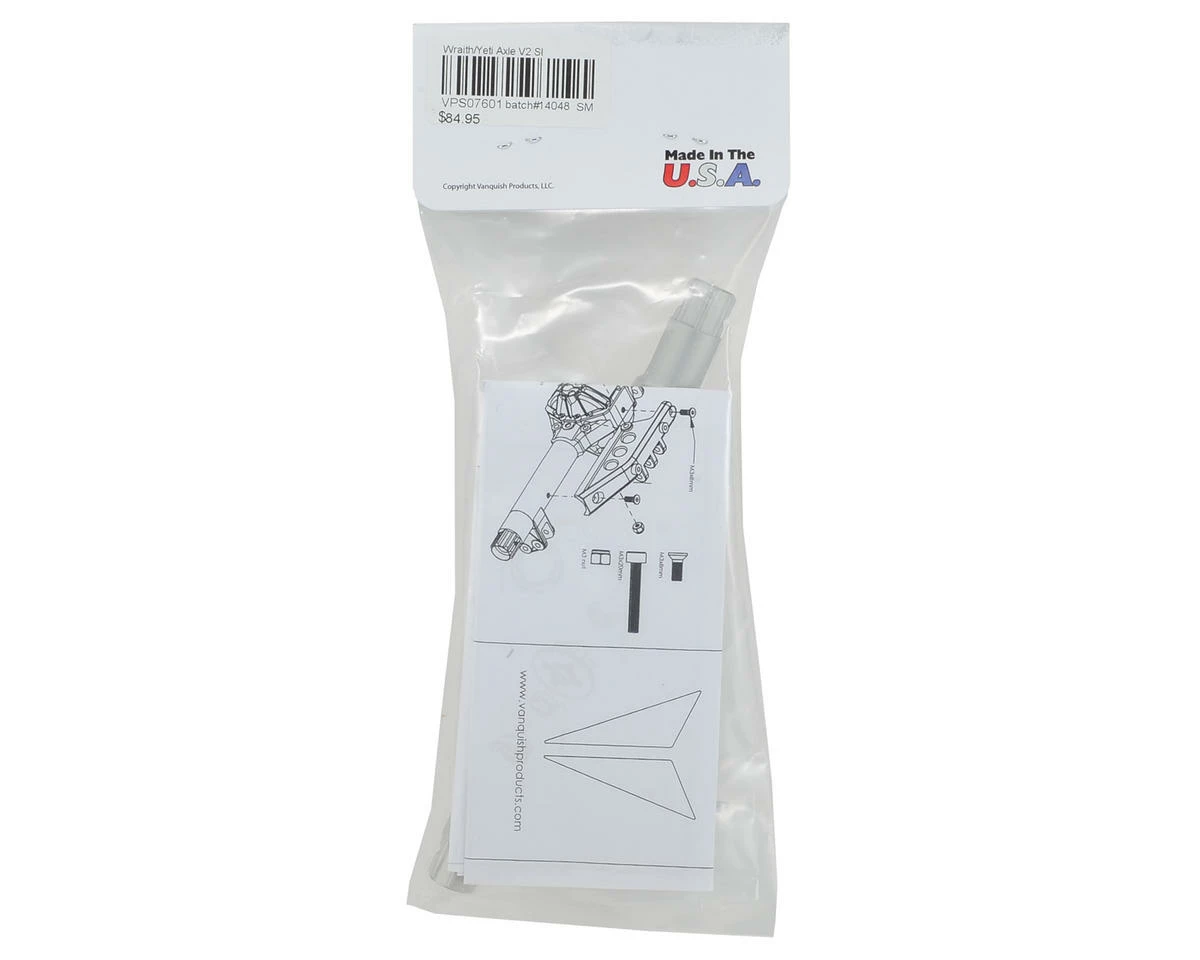 Vanquish Products Wraith/Yeti V2 OCP Axle Housing (Silver) 2 Vanquish Products Wraith/Yeti V2 OCP Axle Housing (Silver) - Image 2