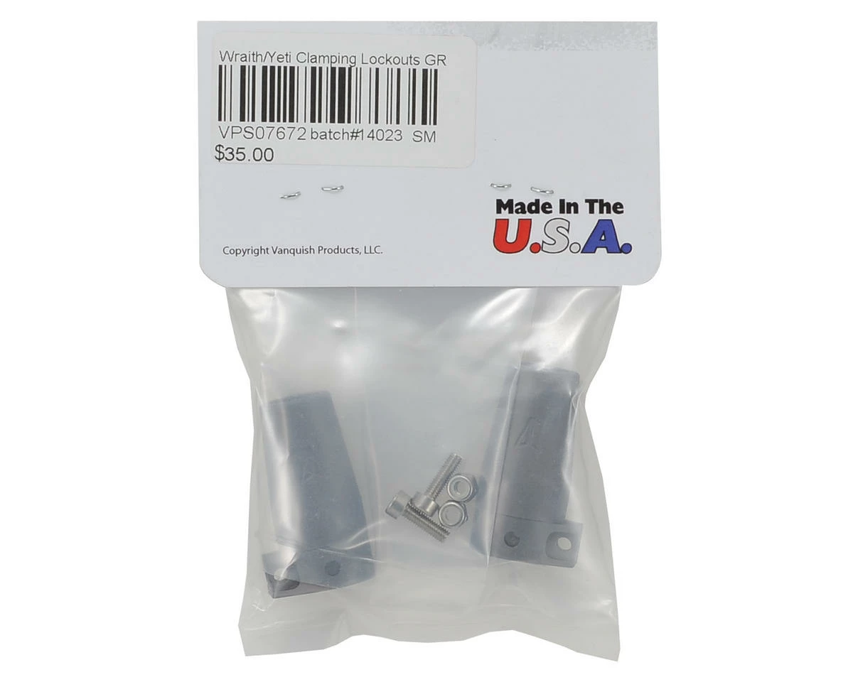 Vanquish Products Axial Wraith/Yeti Clamping Lockouts (2) (Grey) 2 Vanquish Products Axial Wraith/Yeti Clamping Lockouts (2) (Grey) - Image 2