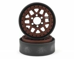 Vanquish Products KMC 1.9 XD229 Machete V2 Beadlock Crawler Wheels (Bronze) (2)
