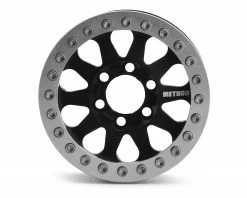 Vanquish Products Method 101 V2 1.9 Beadlock Crawler Wheels (Black/Silver) (2)