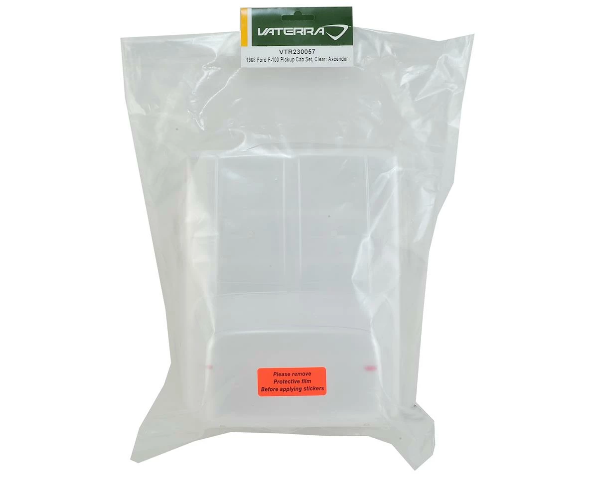 Vaterra Ascender 1968 Ford F-100 Pickup Truck Cab Set (Clear) 3 Vaterra Ascender 1968 Ford F-100 Pickup Truck Cab Set (Clear) - Image 3