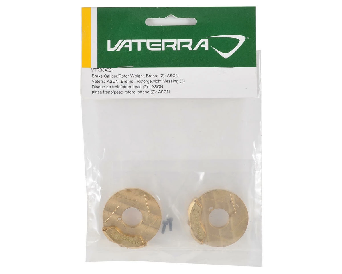 Vaterra Ascender Brass Brake Caliper/Rotor Weight Set (2) 2 Vaterra Ascender Brass Brake Caliper/Rotor Weight Set (2) - Image 2