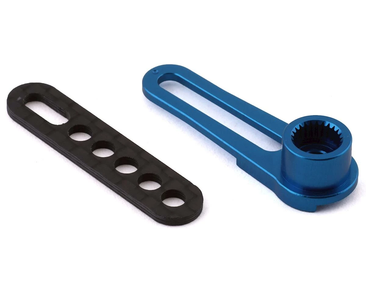 WRAP-UP NEXT Aluminum Long Adjustable Servo Horn (Blue) (25T-Futaba/SAVOX) 1 WRAP-UP NEXT Aluminum Long Adjustable Servo Horn (Blue) (25T-Futaba/SAVOX)