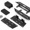 Yeah Racing Axial SCX10 II Steel Rock Sliders w/Receiver Box (Black) (2)