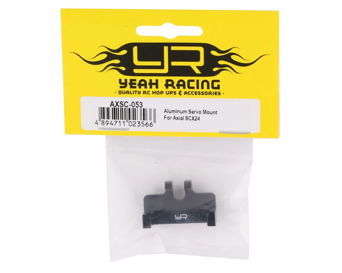 Yeah Racing Axial SCX24 Aluminum Servo Mount (Black) 2 Yeah Racing Axial SCX24 Aluminum Servo Mount (Black) - Image 2