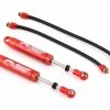 Yeah Racing Desert Lizard Piggyback Shocks w/Reservoir (Red) (2) (100mm)