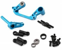 Yeah Racing Tamiya CC-01 Aluminum Bearing Supported Steering Rack (Blue)