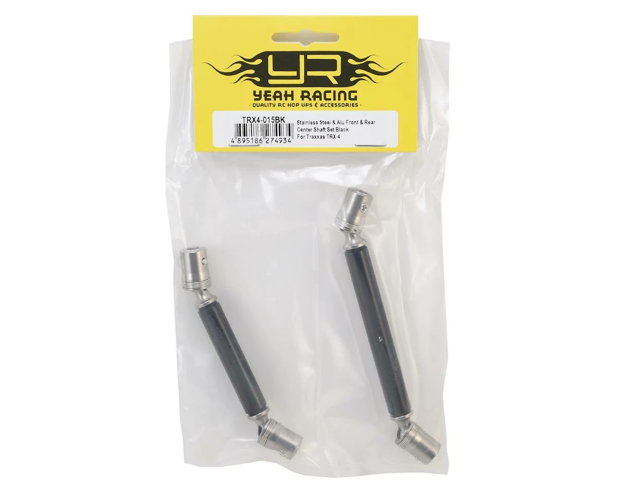 Yeah Racing Traxxas TRX-4 Stainless Steel Front & Rear Center Shaft (Black) 2 Yeah Racing Traxxas TRX-4 Stainless Steel Front & Rear Center Shaft (Black) - Image 2