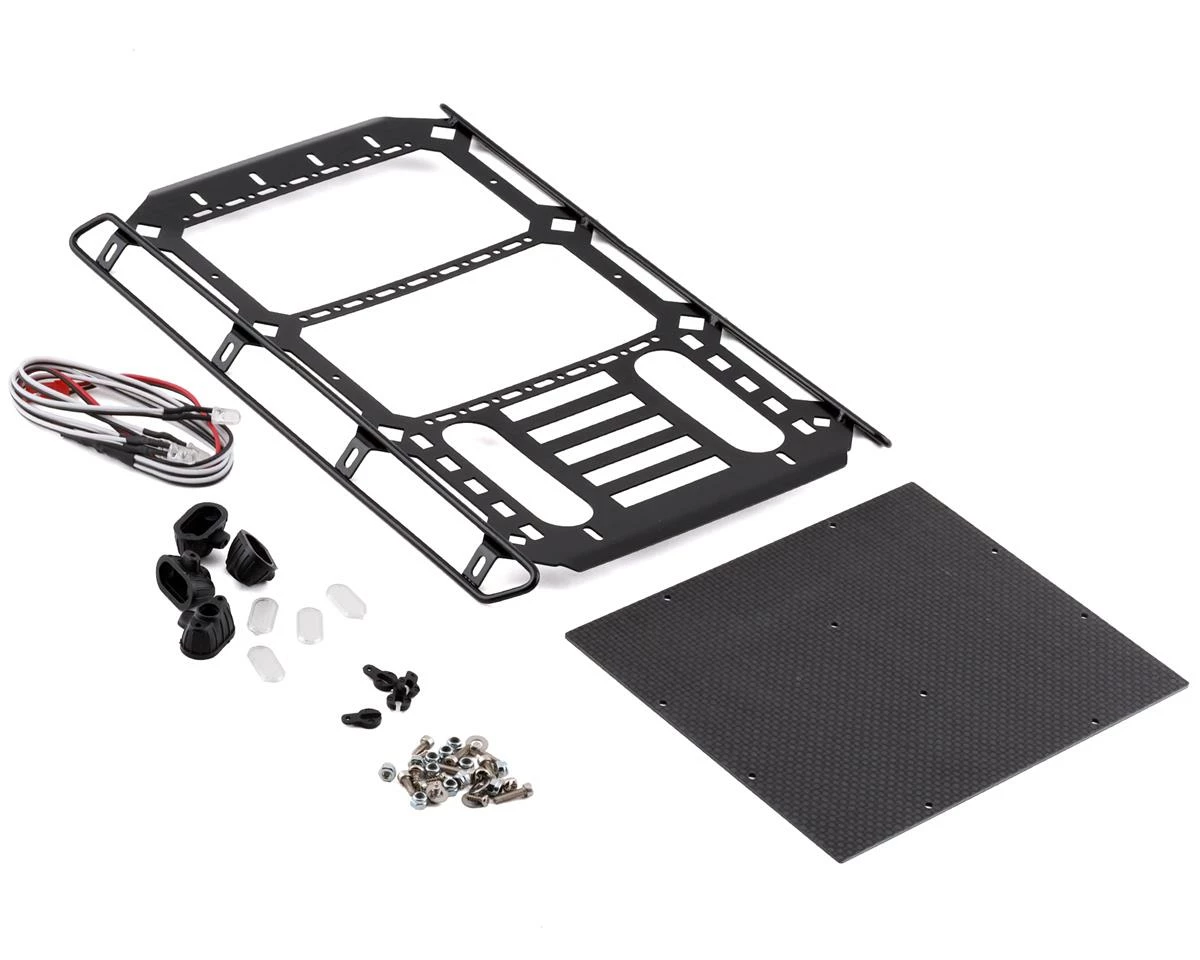 Yeah Racing Traxxas TRX-4 Mercedes Benz Aluminum & Carbon Roof Rack (Black) 1 Yeah Racing Traxxas TRX-4 Mercedes Benz Aluminum & Carbon Roof Rack (Black)