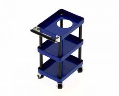 Yeah Racing 1/10 3 Tiered Metal Rolling Shop Cart Kit (Blue)