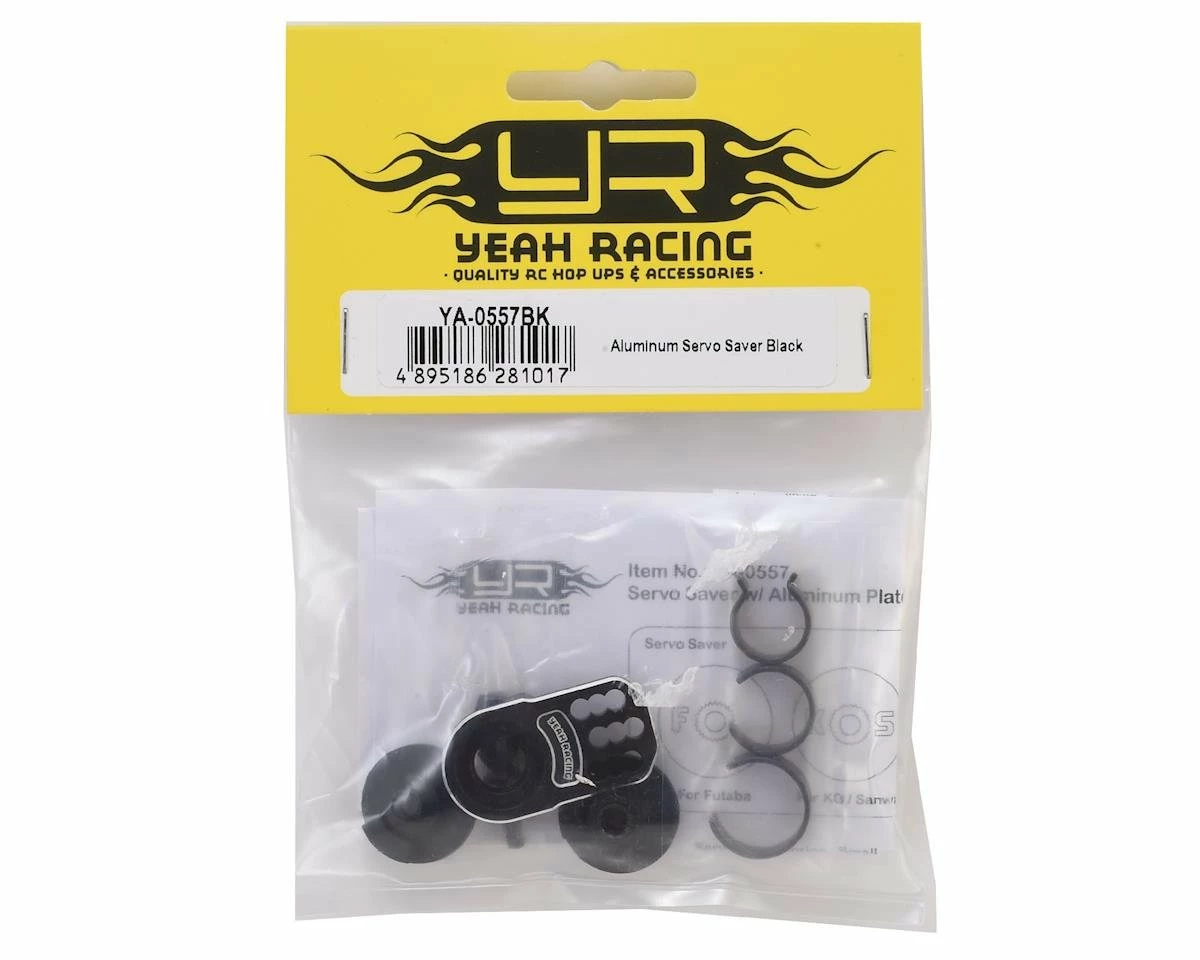 Yeah Racing Aluminum Servo Saver (Black) 2 Yeah Racing Aluminum Servo Saver (Black) - Image 2